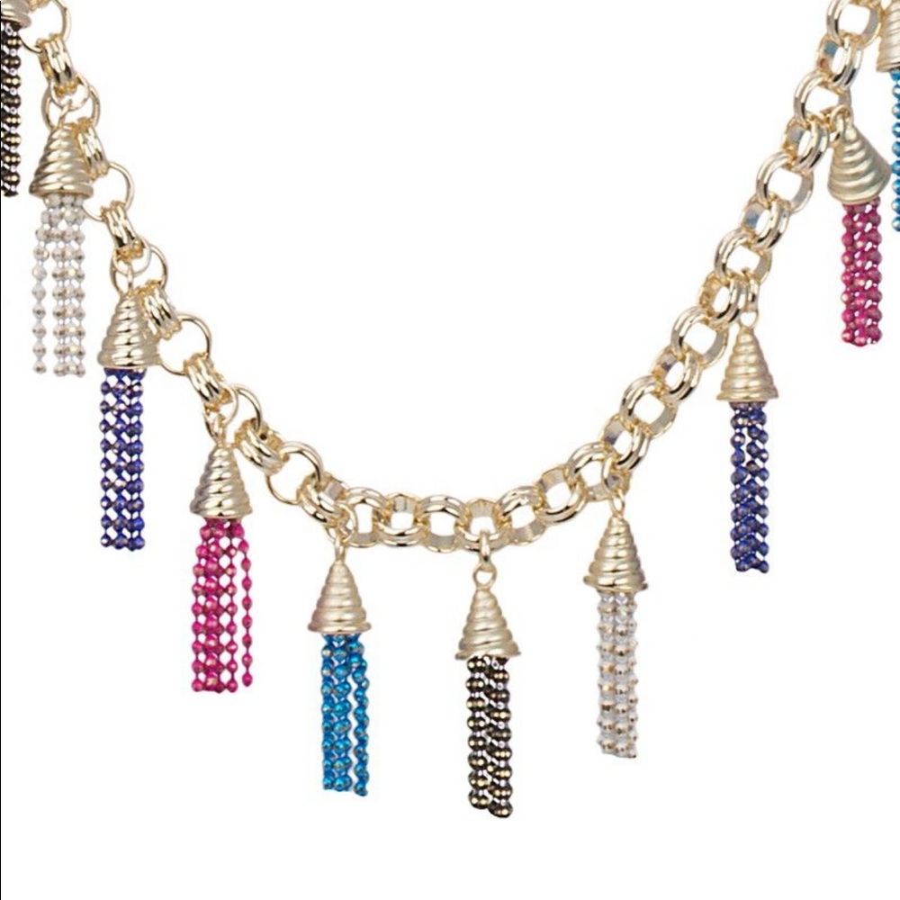 EUC Kendra Scott Finley Tassel Necklace Multicolor